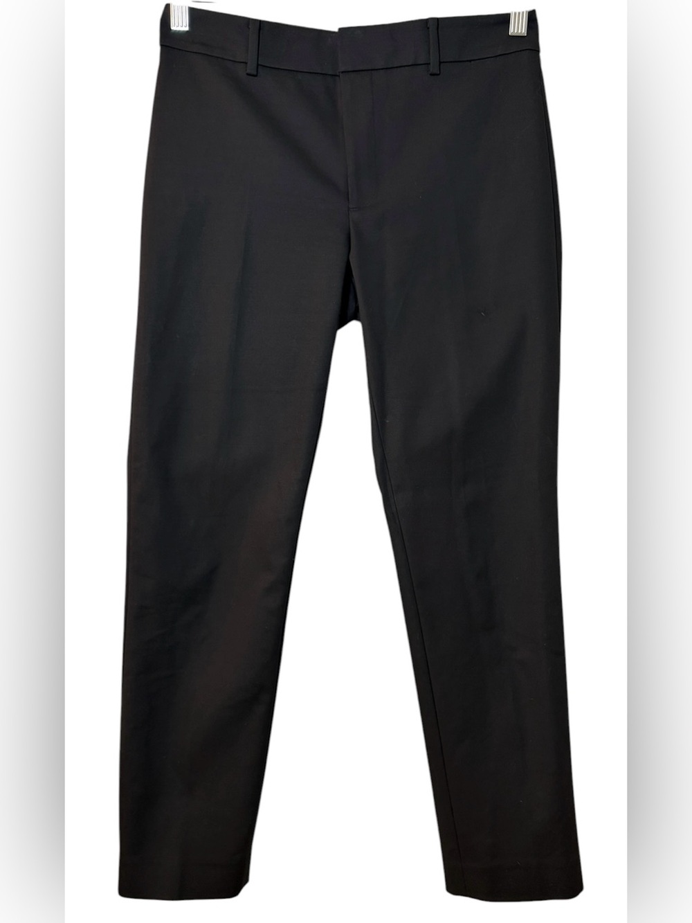 Club Monaco Black Slate Cropped Tapered Slim Leg Trousers Dress Pants Sz2 Preppy